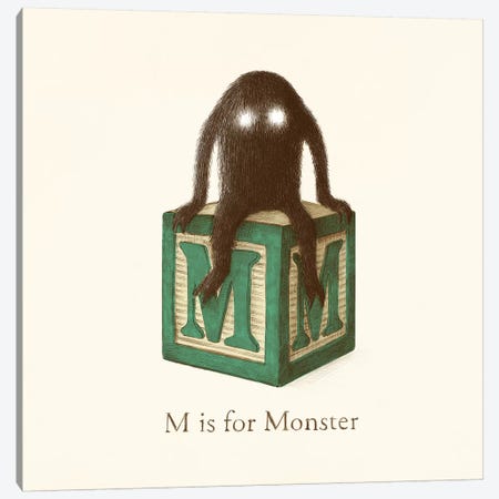 M Is For Monster II Canvas Print #TFN309} by Terry Fan Canvas Artwork
