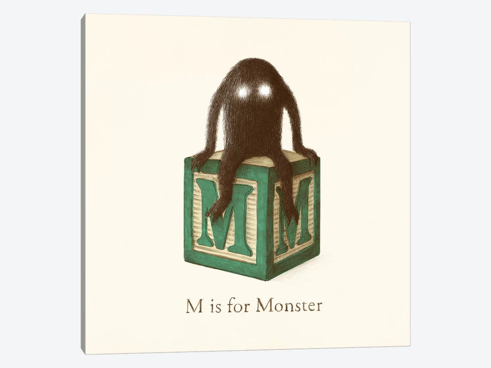 M Is For Monster II by Terry Fan 1-piece Art Print