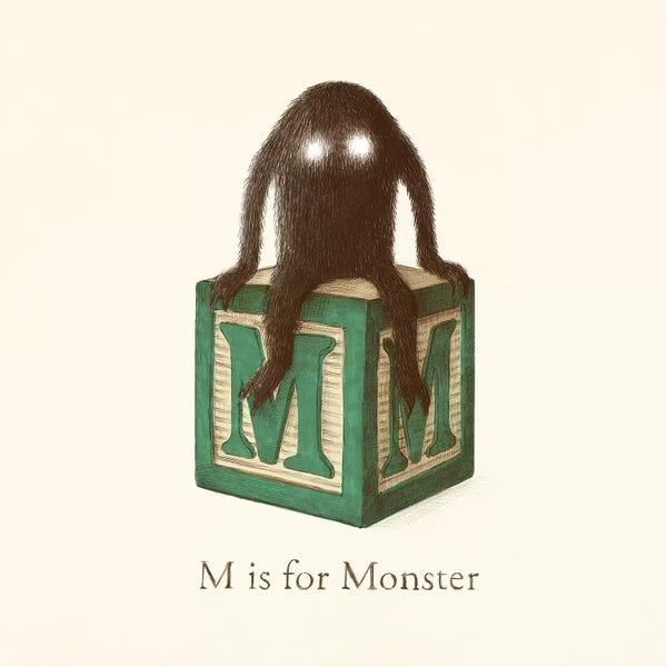 Children's Illustrations: M Is For Monster II by Terry Fan
