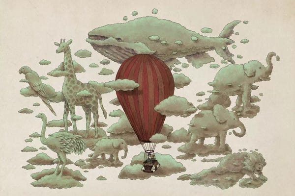 Children's Illustrations: Cloud Watching by Terry Fan