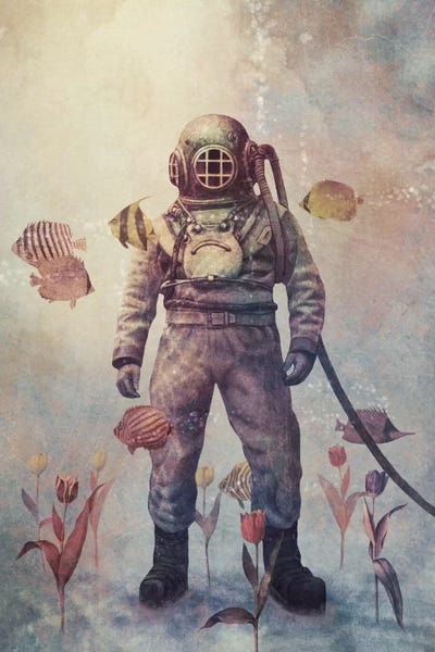 Kids Nautical Art: Deep Sea Garden #2 by Terry Fan