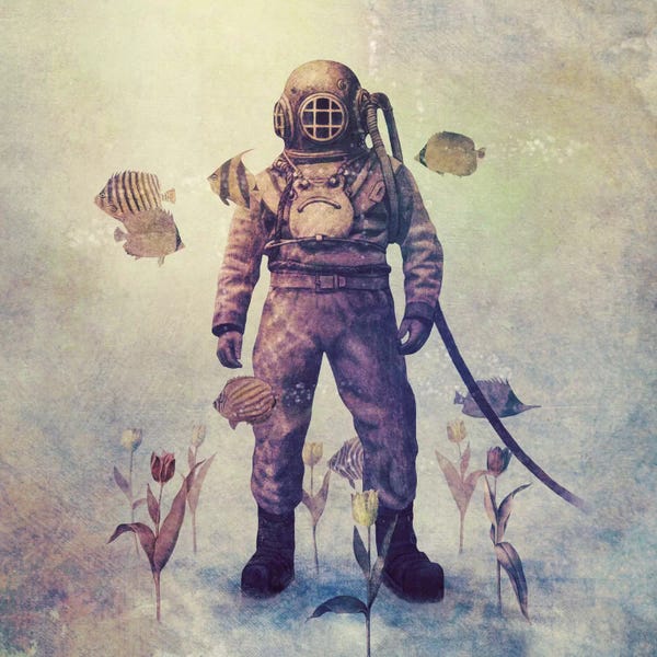 Terry Fan: Deep Sea Garden Square #1 by Terry Fan