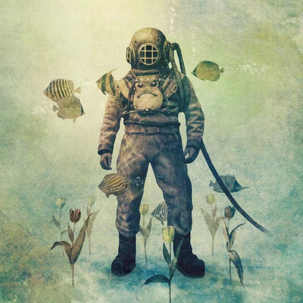 Terry Fan: Deep Sea Garden Square #2 by Terry Fan