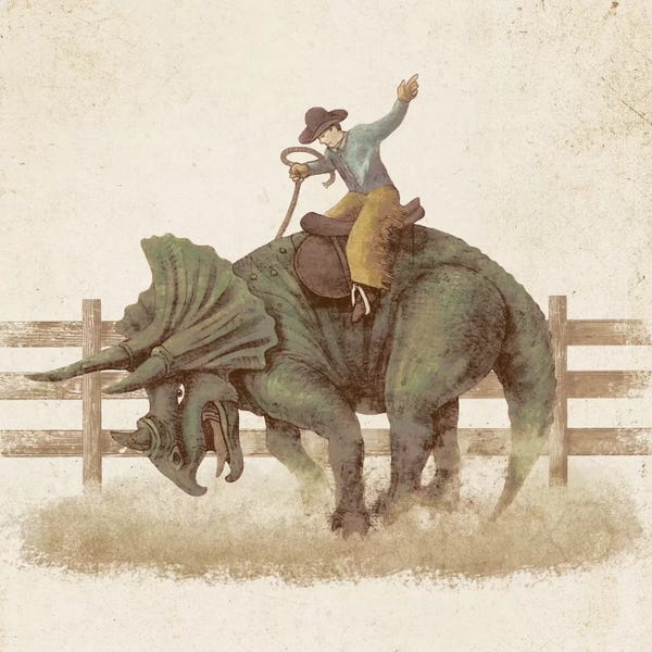 Prehistoric Animals: Dino Rodeo by Terry Fan