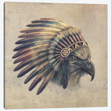 Eagle Chief #1 Canvas Print #TFN53} by Terry Fan Canvas Wall Art