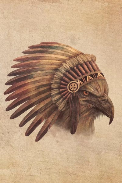 Terry Fan: Eagle Chief Portrait #1 by Terry Fan