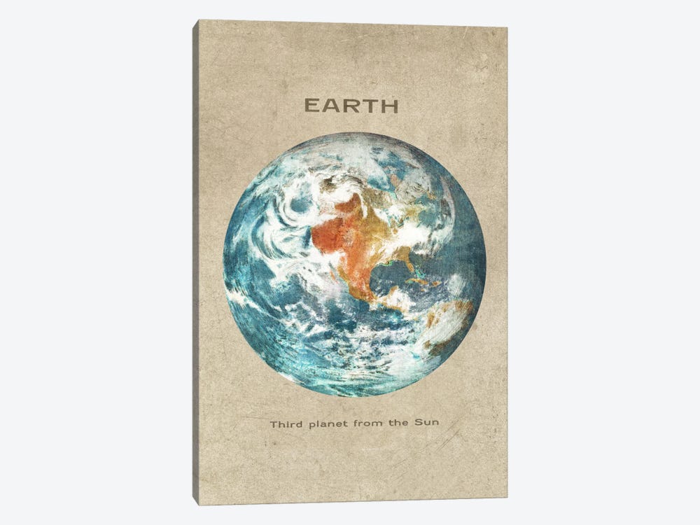 Earth Portrait 1-piece Canvas Print