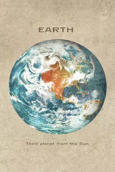 Kids Educational Art: Earth Portrait by Terry Fan