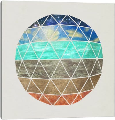 Elemental Geodesic Canvas Art Print - Book Illustrations 