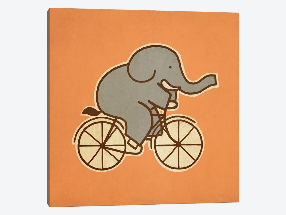 Elephant Cycle #1 by Terry Fan 1-piece Canvas Print