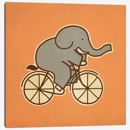 Elephant Cycle #1 Canvas Print #TFN62} by Terry Fan Art Print