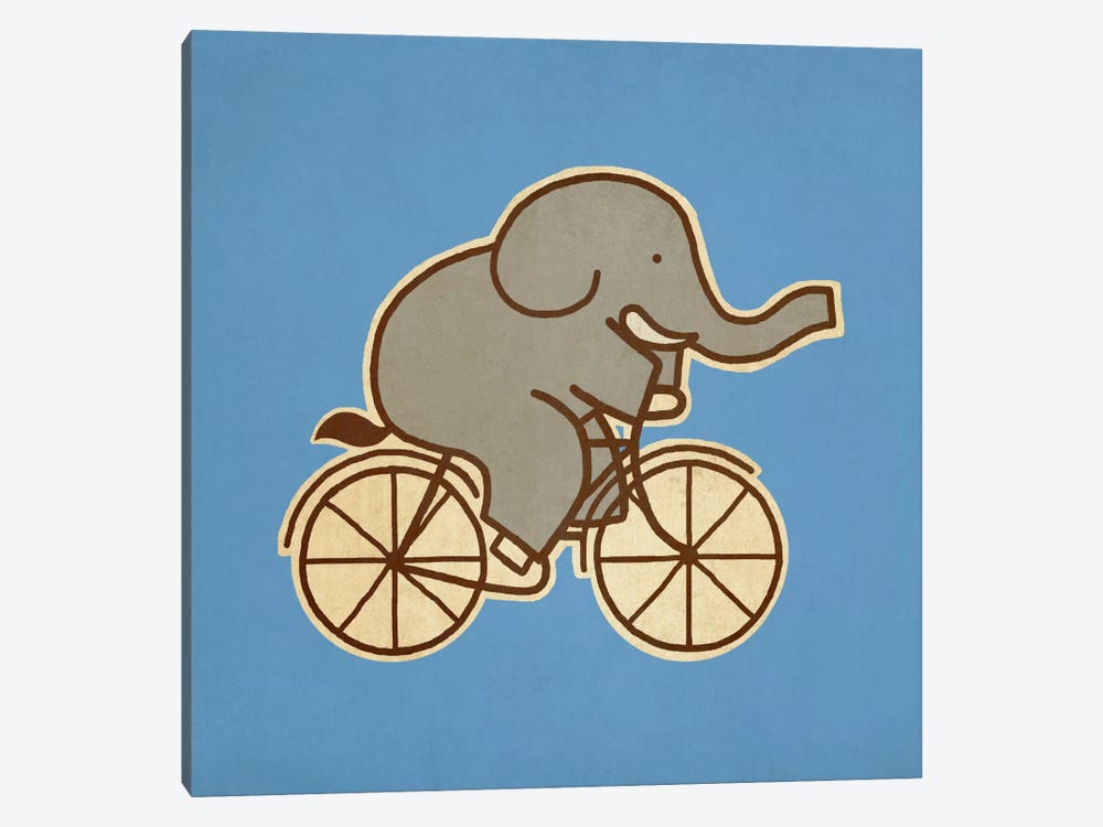 Elephant Cycle #2 by Terry Fan 1-piece Canvas Print