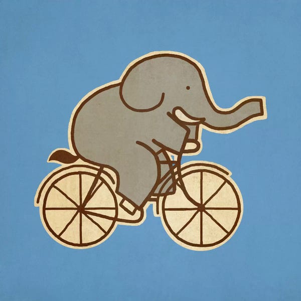 Children's Illustrations: Elephant Cycle #2 by Terry Fan