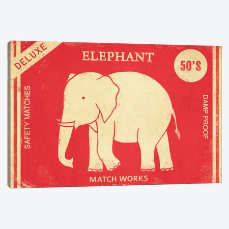 Elephant Safety Matches Canvas Print #TFN67} by Terry Fan Canvas Artwork