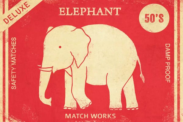 Advertisements: Elephant Safety Matches by Terry Fan