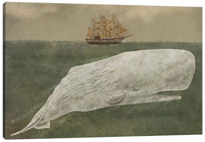 Far From Nantucket Canvas Art Print - Sea Life Art