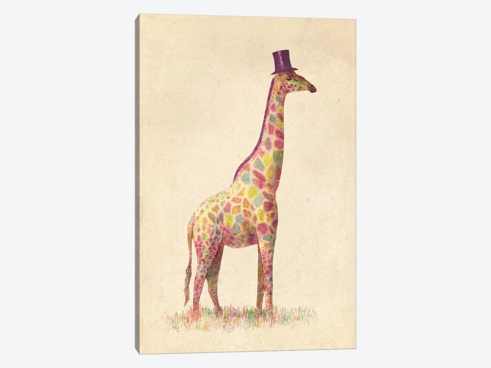 Fashionable Giraffe by Terry Fan 1-piece Canvas Print