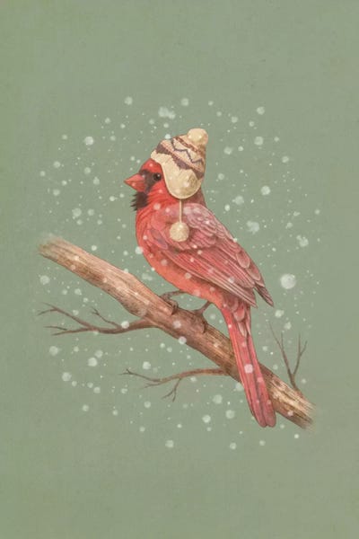 Terry Fan: First Snow Portrait #1 by Terry Fan