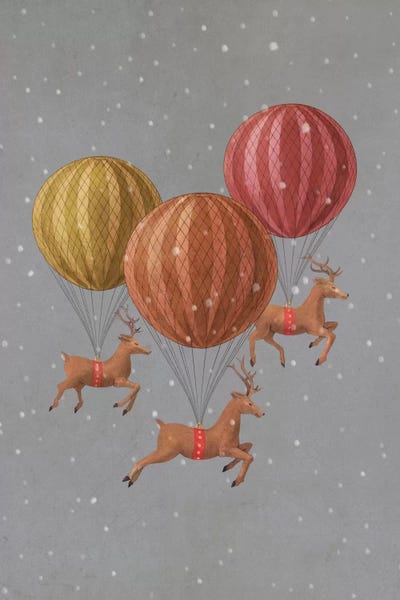 Children's Illustrations: Flight Of The Deer Grey by Terry Fan