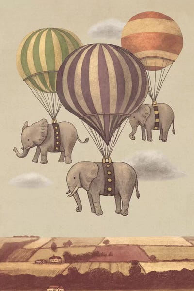 Children's Illustrations: Flight Of The Elephants by Terry Fan