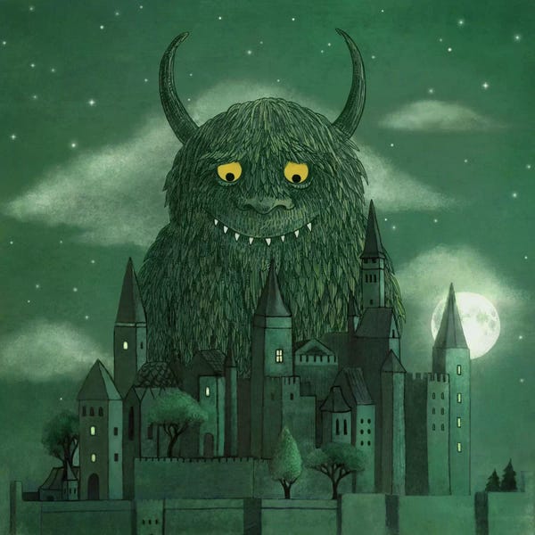 Book illustrations: Age Of The Giants Square by Terry Fan