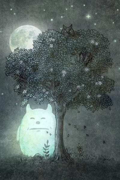 Children's Illustrations: Full Moon Spirit by Terry Fan