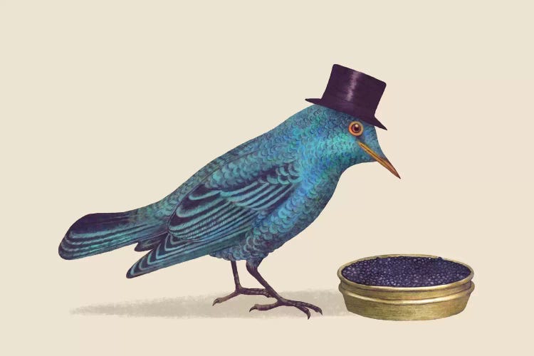 Gentlebirds Prefer Caviar by Terry Fan wall art