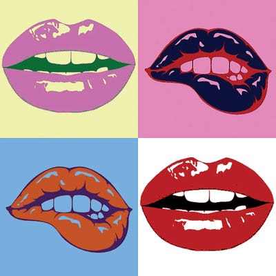 Lips by TJ canvas print
