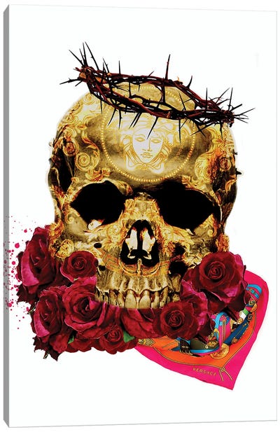 Versace Skull Canvas Art Print - TJ
