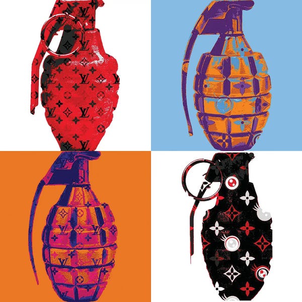Louis Vuitton: Warhol Grenades LV by TJ