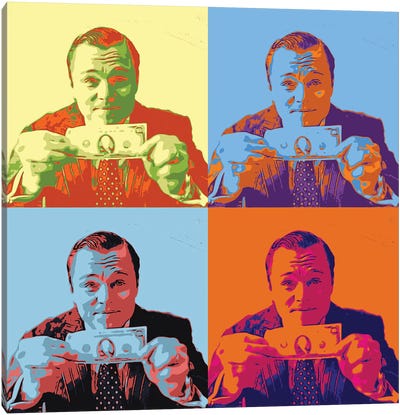 Wolf Of Wall St. Canvas Art Print - Similar to Andy Warhol