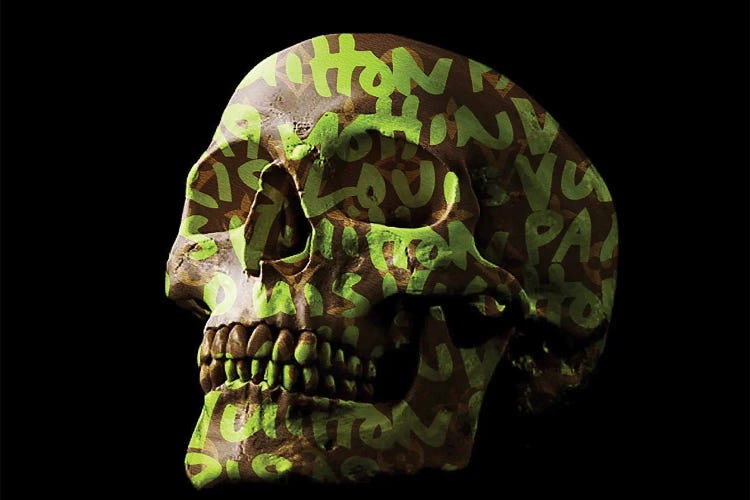 LV Paris Skull by TJ wall art