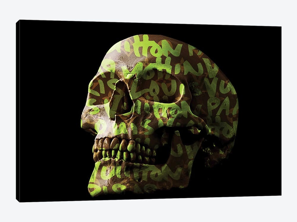 LV Paris Skull by TJ 1-piece Canvas Artwork