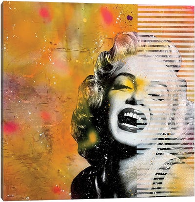 Monroe Love Canvas Art Print - Stripe Patterns