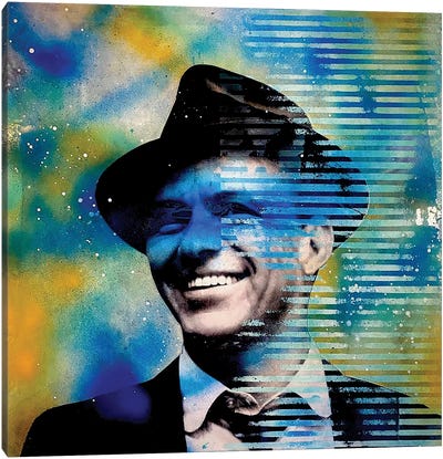 Blue Eyes Canvas Art Print - Frank Sinatra