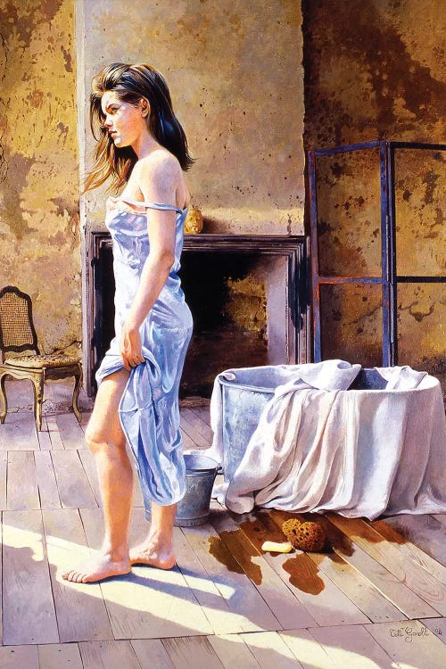 Elisa e la Tinozza by Titti Garelli wall art