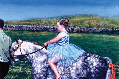 La cavallerizza Scozzese by Titti Garelli art print