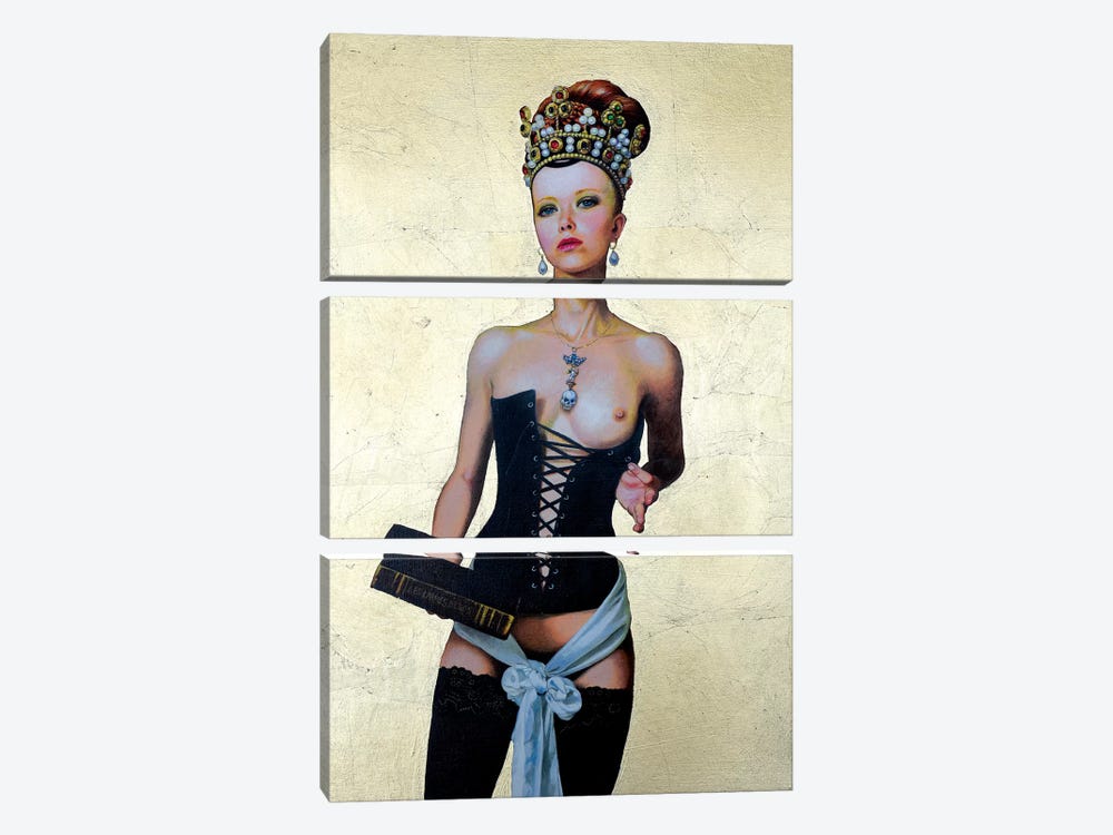 Regina Erotica - Agnes by Titti Garelli 3-piece Canvas Print