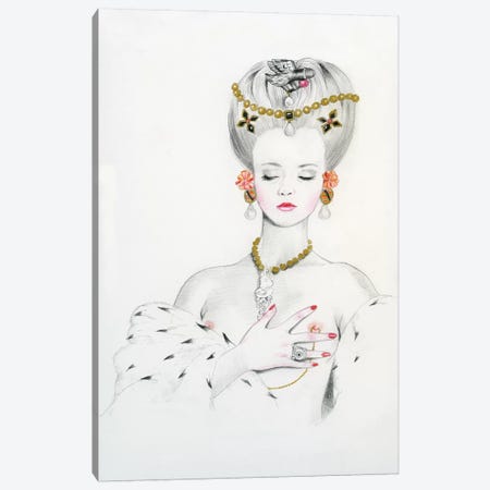 Queen II - Anna Canvas Print #TGA67} by Titti Garelli Canvas Artwork