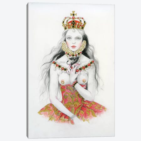 Queen VI - Elizabeth Canvas Print #TGA69} by Titti Garelli Canvas Art Print