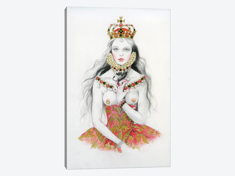 Queen VI - Elizabeth by Titti Garelli 1-piece Canvas Artwork