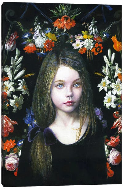 The Daughter Of Abraham Mignon Canvas Art Print - Titti Garelli