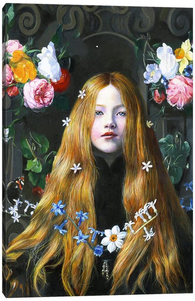 The Daughter Of Daniel Seghers Canvas Art Print - Titti Garelli