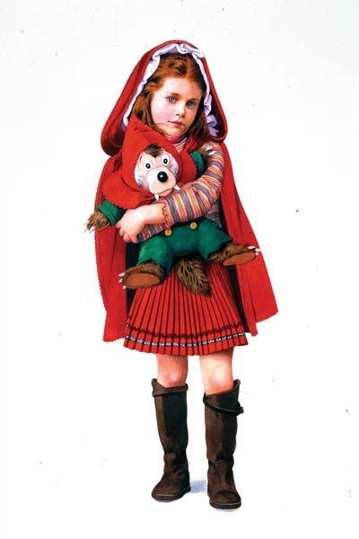 Titti Garelli: 2 Red Riding Hoods by Titti Garelli
