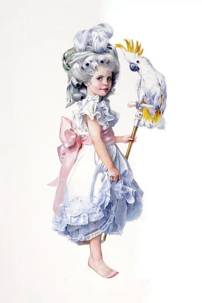 Madame Cacatua by Titti Garelli multi panel art