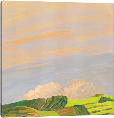Hills and Clouds Canvas Art Print