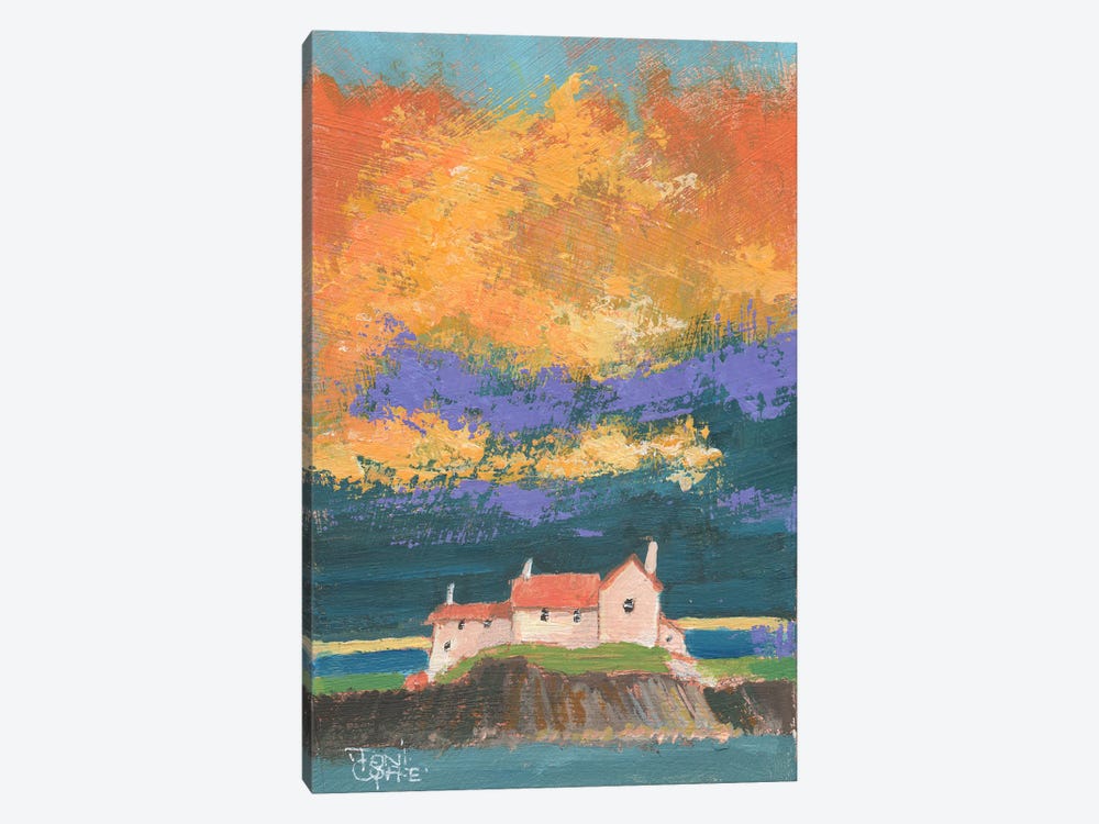Cliff Hotel by Toni Goffe 1-piece Canvas Wall Art