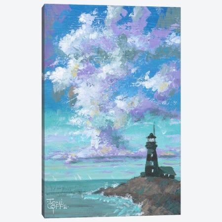 Lighthouse Morning Canvas Print #TGF33} by Toni Goffe Art Print