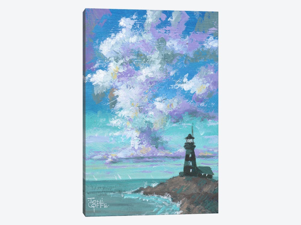 Lighthouse Morning by Toni Goffe 1-piece Canvas Art