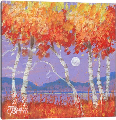 Autumn Reds Canvas Art Print - Toni Goffe